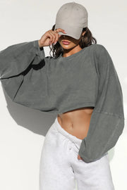 Oralis Cloud Cropped Sweatshirt