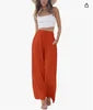 Oralis Linen Drawstring Wide-Leg Pants