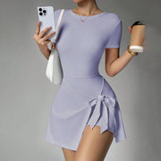 Oralis Sculpt Short-Sleeve Mini Dress