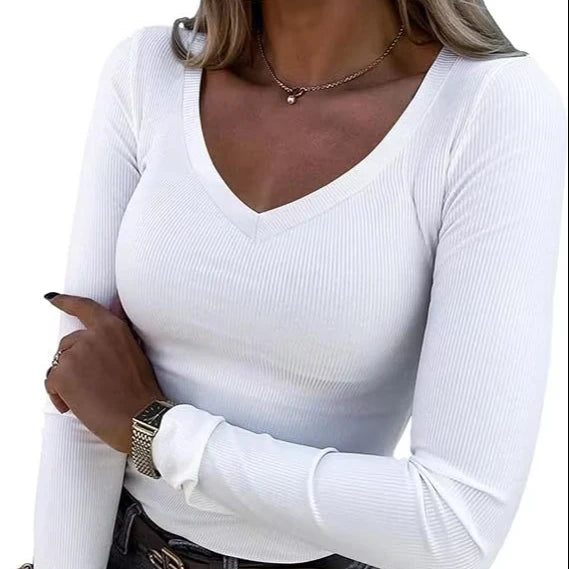 Oralis Soft V-Neck Cropped Top
