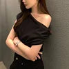 Oralis Asymmetric Drape Top