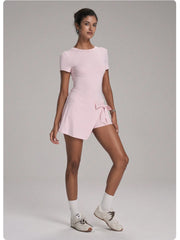 Oralis Sculpt Short-Sleeve Mini Dress