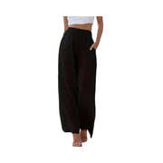 Oralis Linen Drawstring Wide-Leg Pants