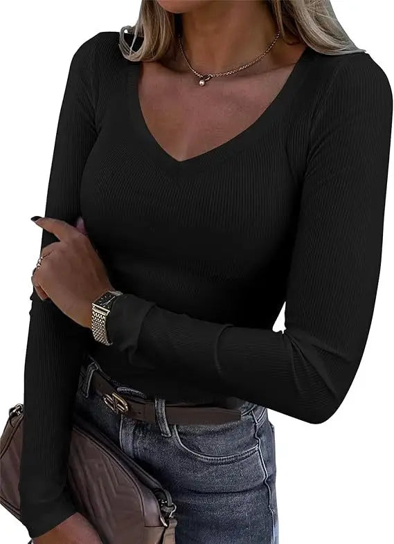 Oralis Soft V-Neck Cropped Top