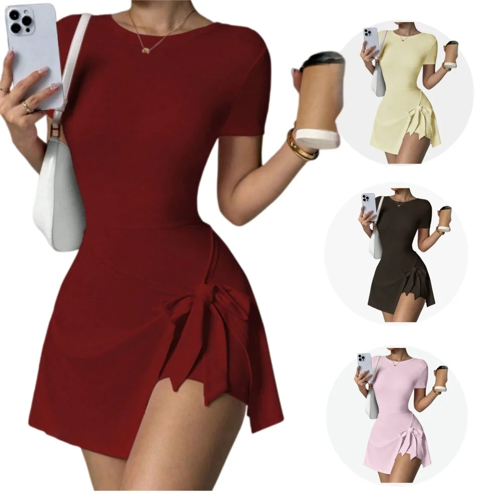 Oralis Sculpt Short-Sleeve Mini Dress