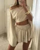 Oralis Linen Shorts Two-Piece Set