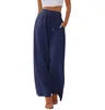 Oralis Linen Drawstring Wide-Leg Pants