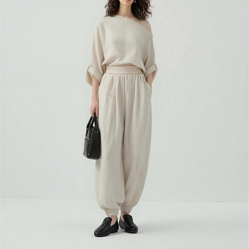 Oralis Off-Shoulder Two-Piece Set
