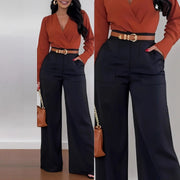 Oralis Printed Wide-Leg Trousers