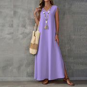 Oralis Sleeveless V-Neck Maxi Dress