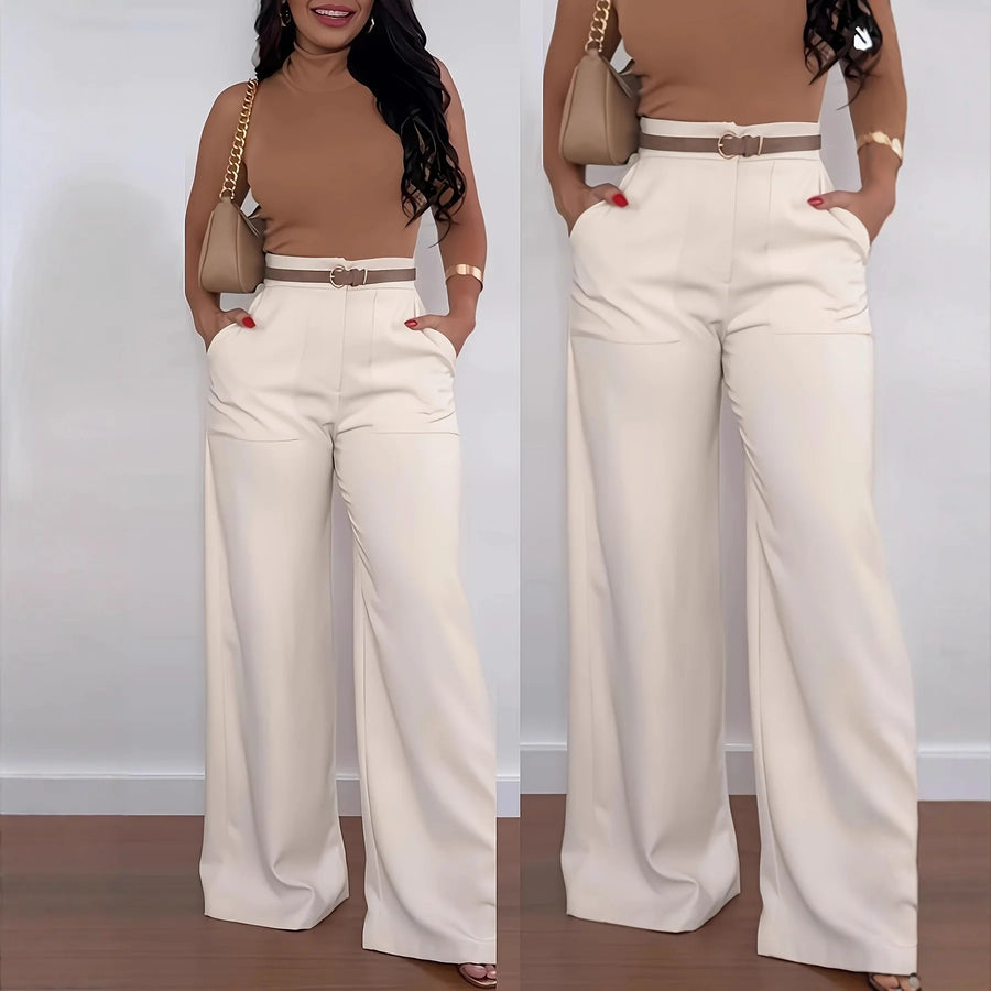 Oralis Printed Wide-Leg Trousers