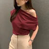 Oralis Asymmetric Drape Top