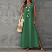 Oralis Sleeveless V-Neck Maxi Dress