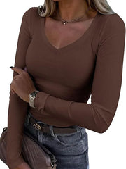 Oralis Soft V-Neck Cropped Top