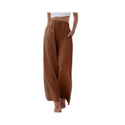 Oralis Linen Drawstring Wide-Leg Pants