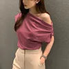 Oralis Asymmetric Drape Top