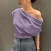 Oralis Asymmetric Drape Top