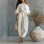 Oralis Off-Shoulder Two-Piece Set