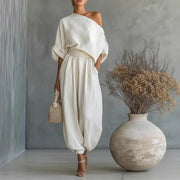 Oralis Off-Shoulder Two-Piece Set