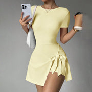 Oralis Sculpt Short-Sleeve Mini Dress