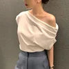 Oralis Asymmetric Drape Top