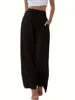 Oralis Linen Drawstring Wide-Leg Pants